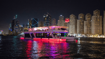 Dubai Marina Dinner Cruise with Live Music & Open Bar