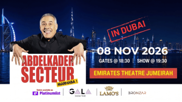 Abdelkader Secteur at Emirates Theatre in Dubai