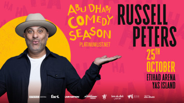 Live Nation Middle East Presents Russell Peters at Etihad Arena in Abu Dhabi
