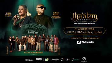 Thaalam Beats featuring Benny Dayal, Usha Uthup, and Thaikkudam Bridge in Dubai