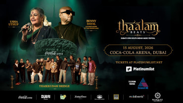 Thaalam Beats featuring Benny Dayal, Usha Uthup, and Thaikkudam Bridge in Dubai