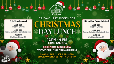 The Irish Village Garhoud Christmas Day Lunch Buffet 2026